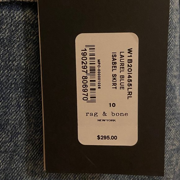 NWT Rag & Bone Isabel Denim Skirt - Picture 6 of 6